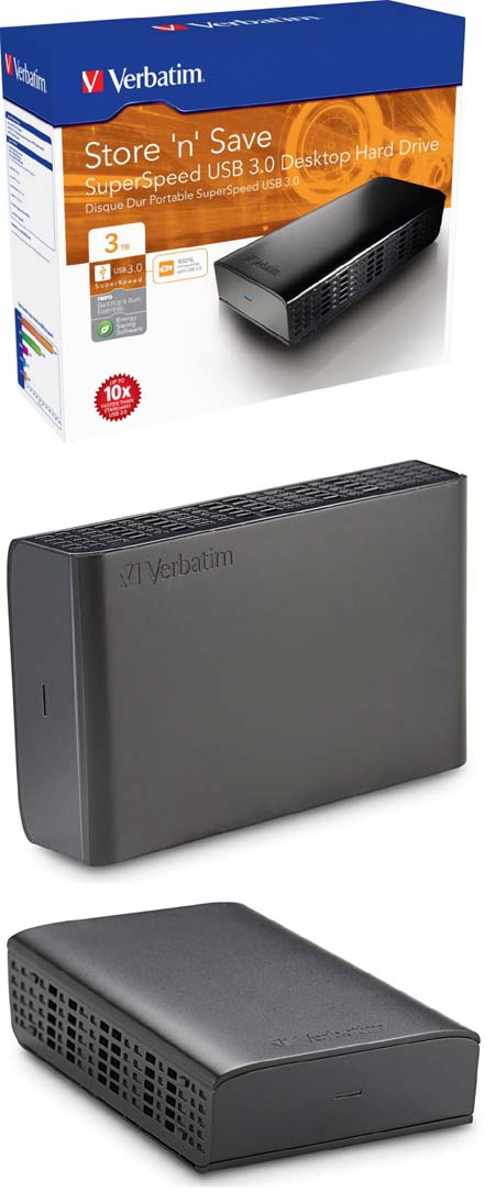 Verbatim Store 'n' Save - новый внешний накопитель с USB 3.0 подключением